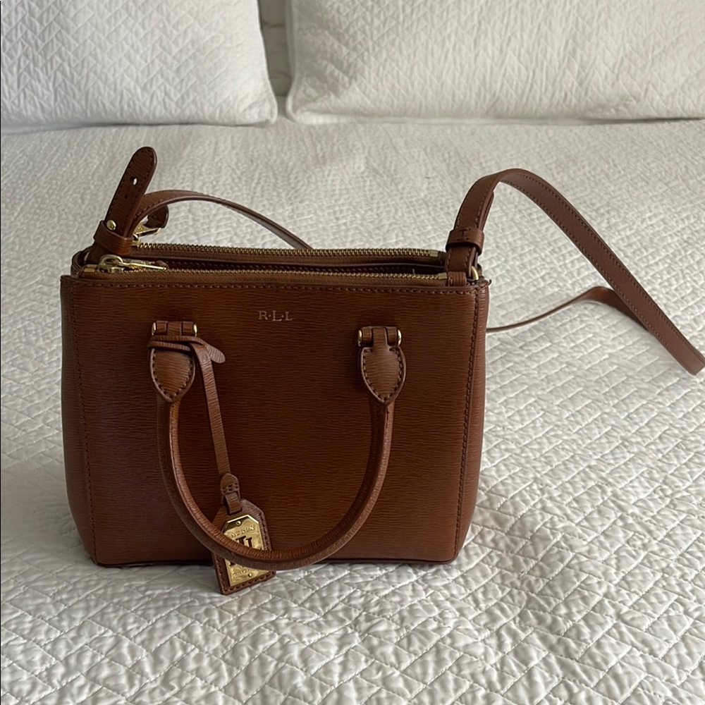 Ralph Lauren brown Leather Crossbody Bag